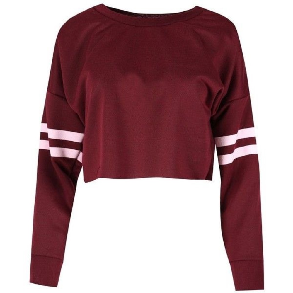 Oversized cropped long sleeve